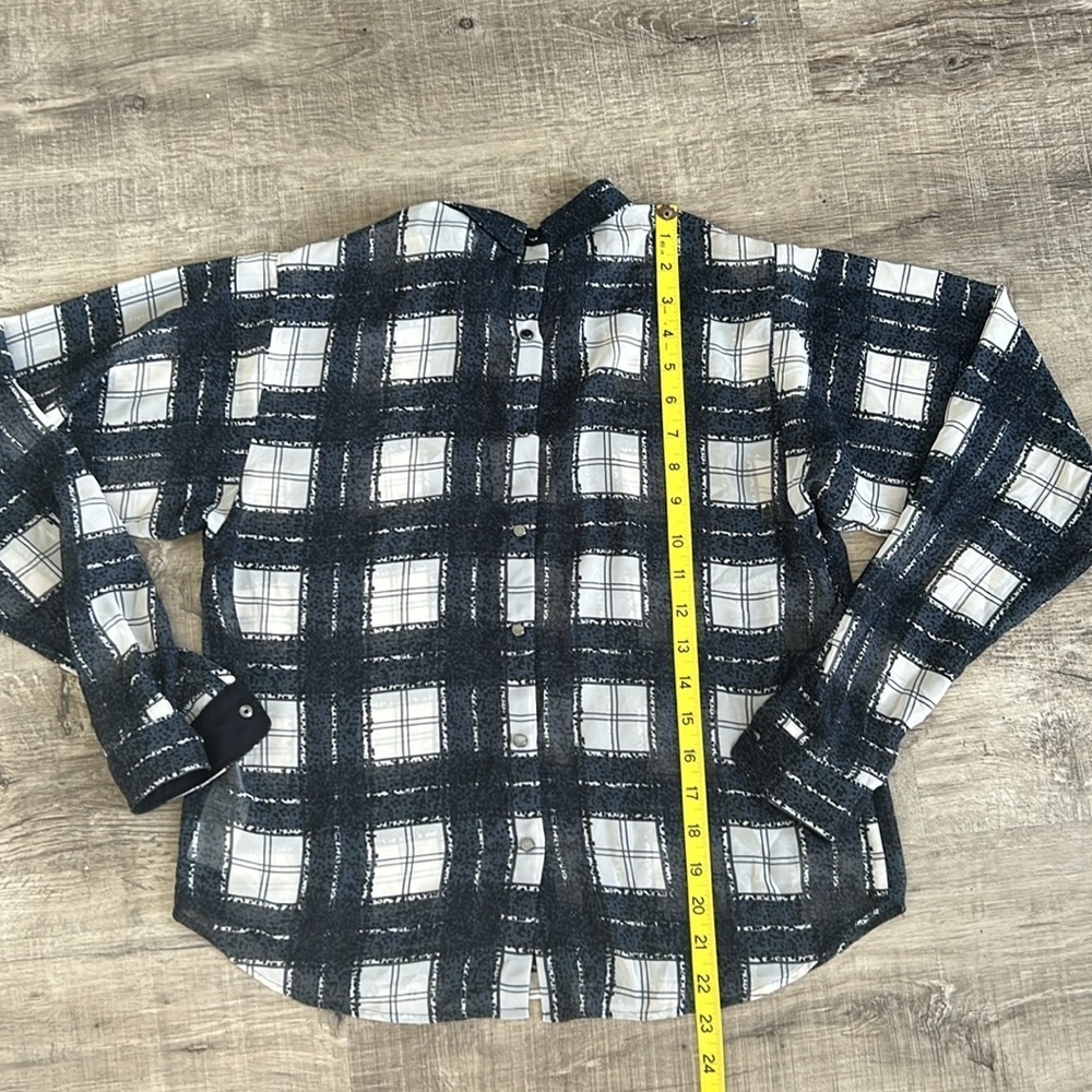 DIESEL plaid reversible blouse - Picture 8 of 12